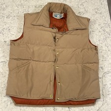 Vintage 90s Struggle Gear Down Puffer Hunting Vest USA Made William Barry Sz XL
