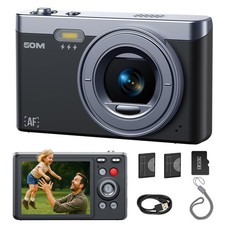 Digitalkamera 1080P Fotokamera 50MP Fotoapparat 16X Digitalzoom Kompaktkameras