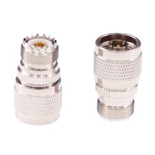 2pcs N Male to UHF Female SO-239 SO239 RF Coax Adapter N to UHF Coaxial Conne...