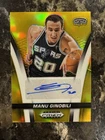 MANU GINOBILI 2024-25 PANINI PRIZM BLACK FLASHBACK GOLD SPURS AUTO /10 Q5752