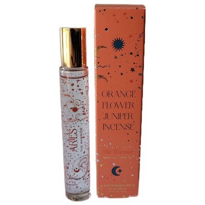 Anthropologie Zodiac Orange Flower Juniper Incense Aries The Warrior Perfume New