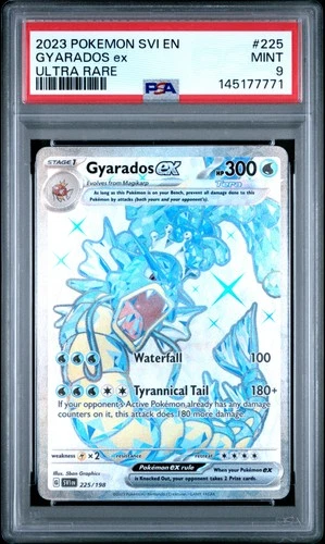 2023 POKEMON SVI EN-SCARLET & VIOLET ULTRA RARE #225 GYARADOS EX PSA 9