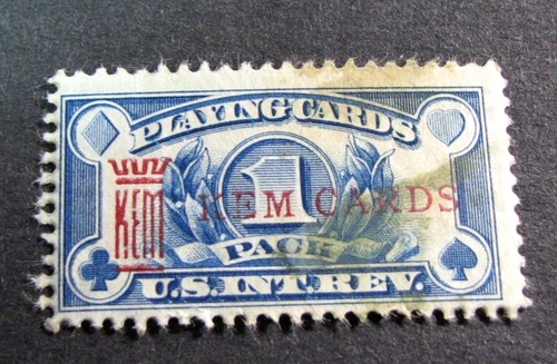 US Stamp Scott# RF28 Playing Cards 1940 Used Precancel KEM H413