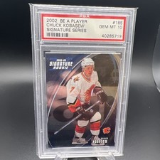 2002-03 Be a Player Signature Series Chuck Kobasew PSA 10 POP 1 Flames