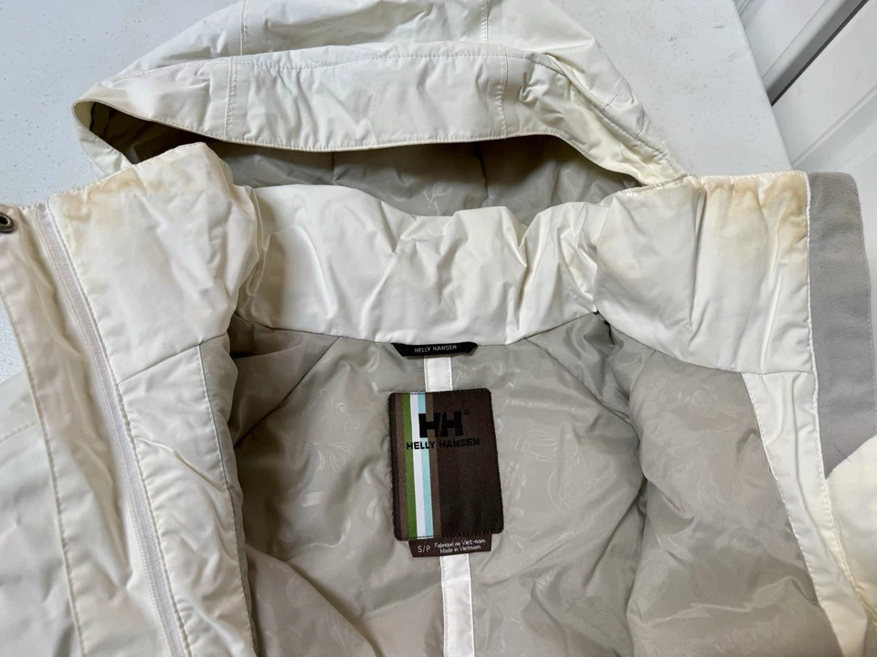 Chaqueta de esquí/nieve con cremallera para mujer Helly Hansen en blanco/verde - talla pequeña Foto 4 de 4