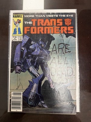 Transformers #5 (1985) Newsstand Marvel Comics Classic Shockwave Cover Good Cond