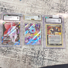 Pokémon TCG Japanese Graded Holo 3-Card Lot 2025 Mewtwo ex Greninja Swoobat