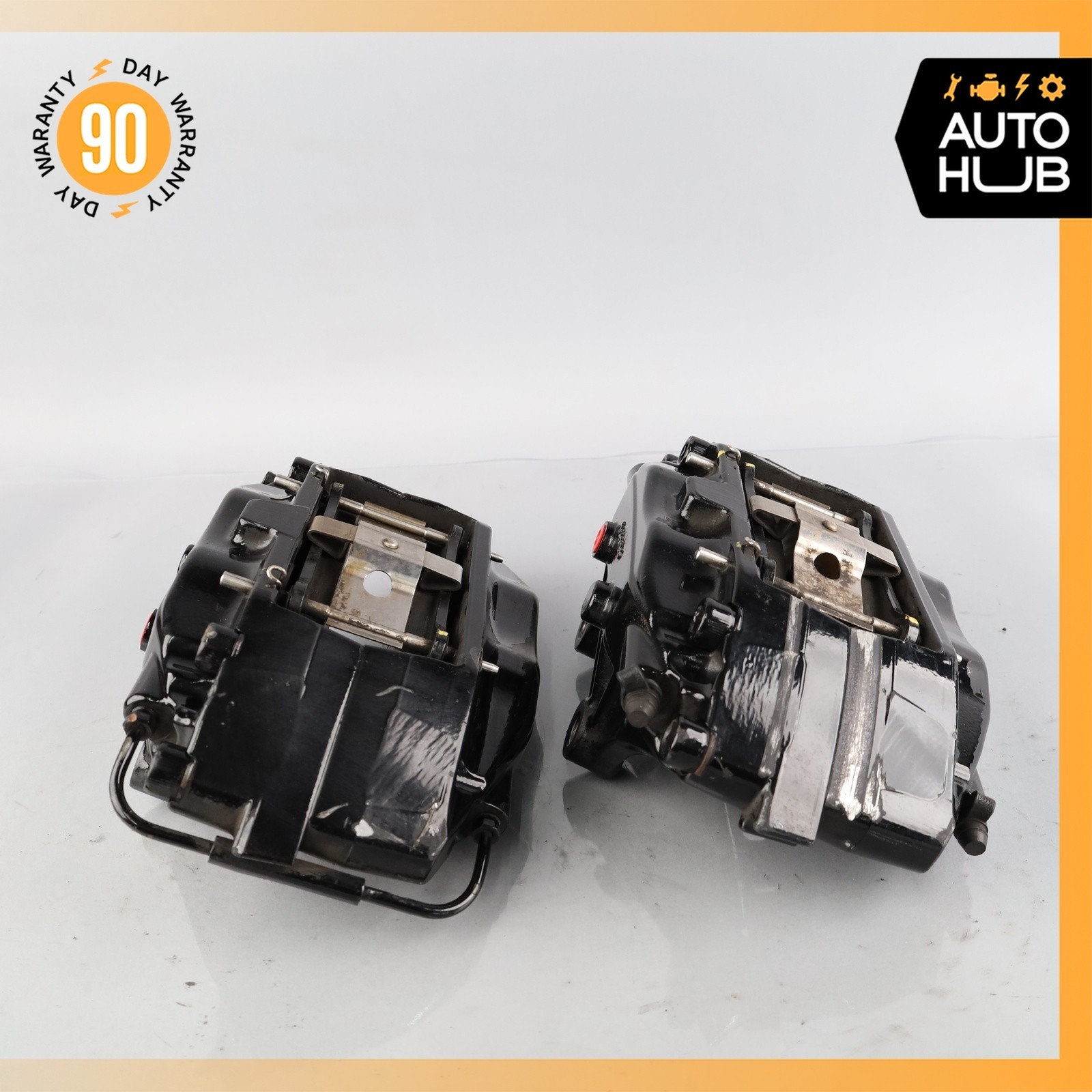 03-04 Aston Martin DB7 Vantage Front Brake Caliper Set Black 28124627AA OEM 38k