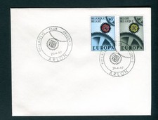 1967 Belgium Europa FDC. Arlon First Day cover. Cogwheels