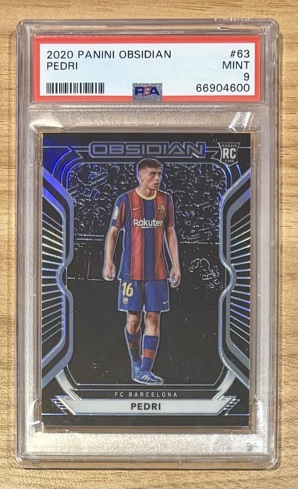 Pedri 2020-21 Obsidian /195 RC PSA 9