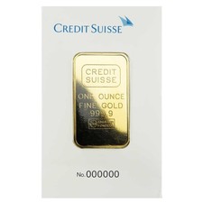 1-oz Credit Suisse Gold Bar .9999 Fine Sealed In Assay 5305.66 per troy oz