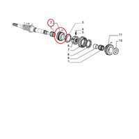Getriebe Zahnrad 3-Gang ÜBersetzung 32/47 Fiat Tipo - UNO Original 7758080