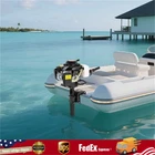 4.0 JET PUMP 4HP 4 Stroke Gas Outboard Engine Heavy Duty Fishing Boat Motor
