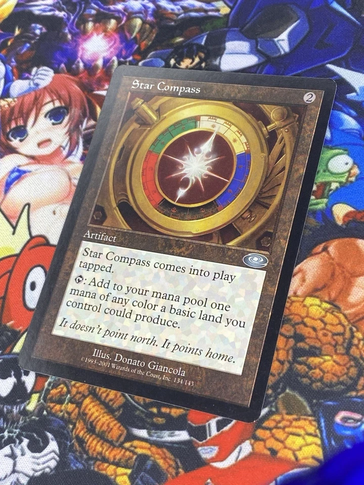 MTG Star Compass 🇬🇧 ⚪️ NM Magic TCG Planeshift 2001 Vintage OG Artifact Staple - Bild 2 von 4