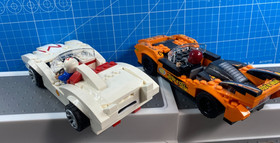 LEGO SPEED RACER 8158: Speed Racer And Snake Oiler W/ Instructions. RETIRED.