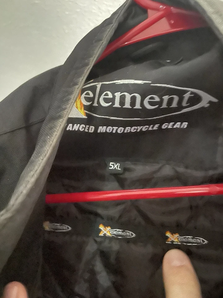 Xelement Motorcycle Jacket 5XL Black Armored Zip Out Liner Riding Street Gear - Image 2 of 4