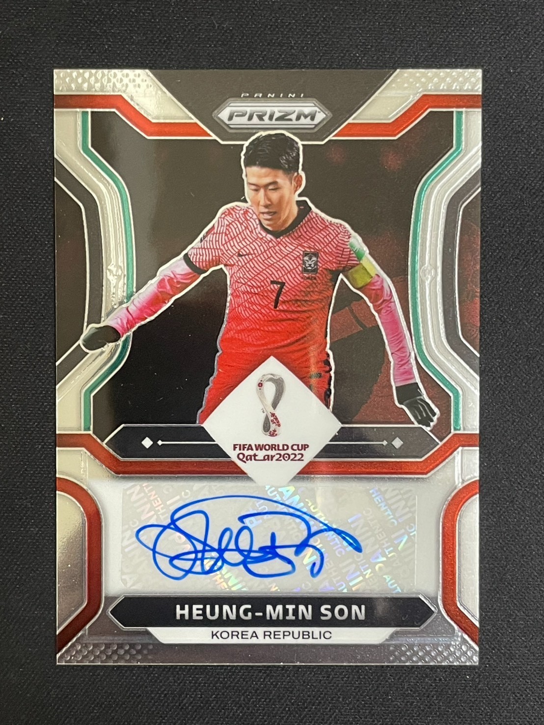 Heung-Min Son 2022 Panini Prizm FIFA Club World Cup Auto Qatar Signatures #S-SON