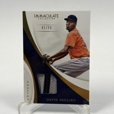 2017 Panini Immaculate Immaculate Swatches /99 David Paulino #S-DP NM Card Patch