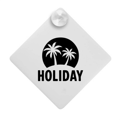'Holiday Island Paradise' Suction Cup Car Window Sign (CG00032856)