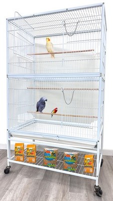 30.5''x18.5''x52.5''H X-LARGE Bird Parrot Cage African Grey Cockatiel Aviary Budgie