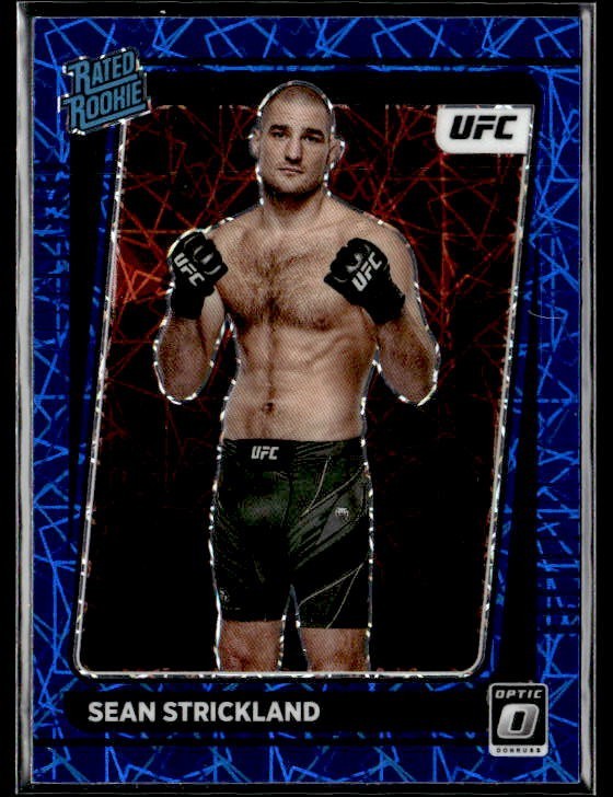 L34,007 - 2022 Donruss Optic UFC Blue Velocity #111 Sean Strickland RR