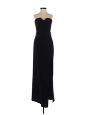 Halston Heritage Women Black Cocktail Dress 0