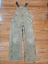 Vintage Carhartt Bib Overalls Boy's Youth YYROL BRN USA SIZE XL 14/16 2005