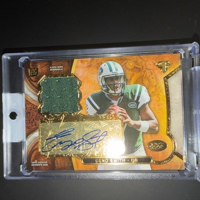2013 Topps Triple Threads - Rookie Relics Autographs Geno Smith #TTRAR-GS /99