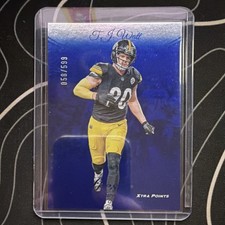 2024 Panini Prestige T.J. Watt Xtra Points Blue #253 /599 Pittsburgh Steelers