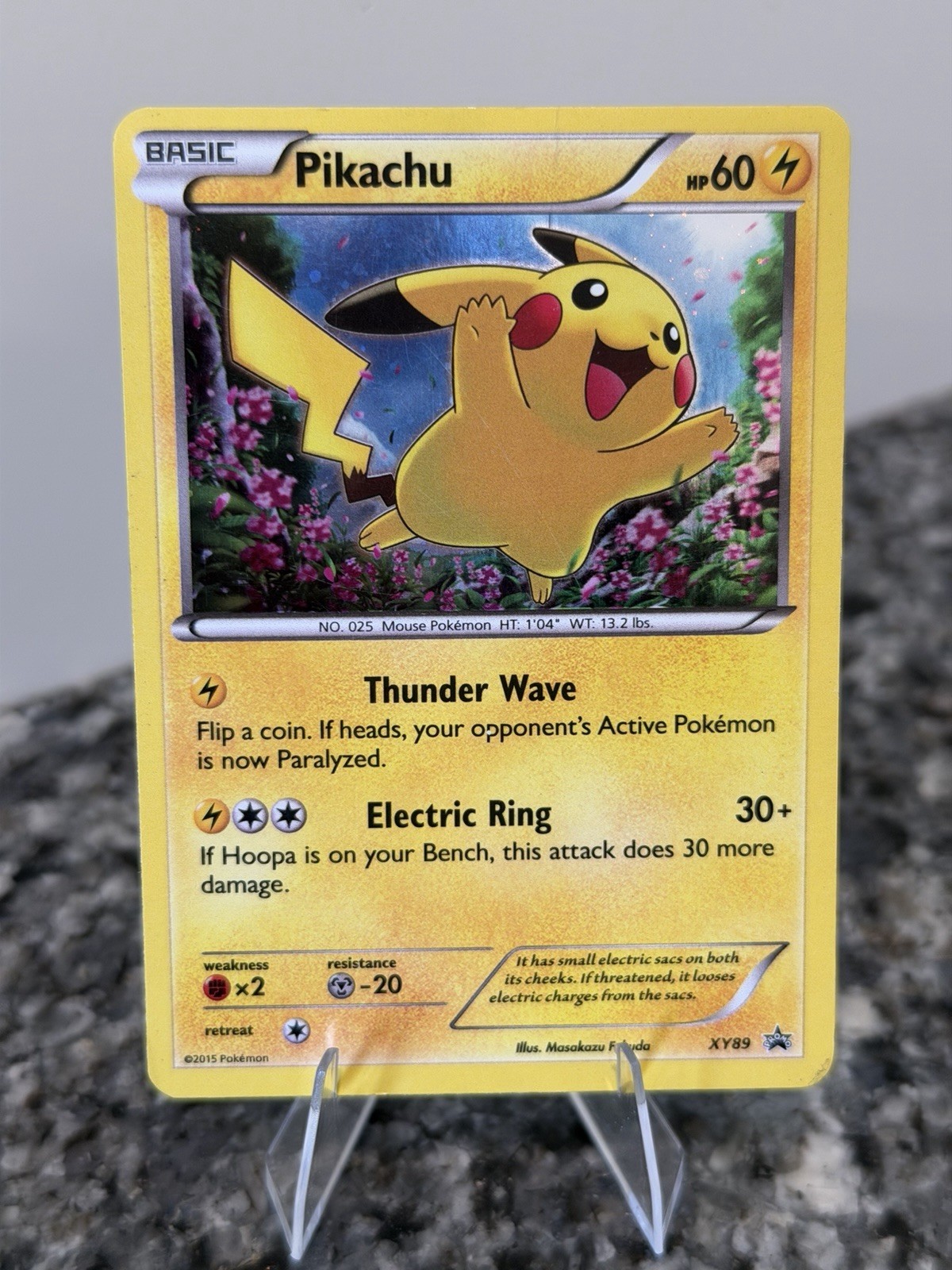 Pikachu XY89 X & Y Ultra Rare Holo Black Star Promo Pokemon Card MP/HP