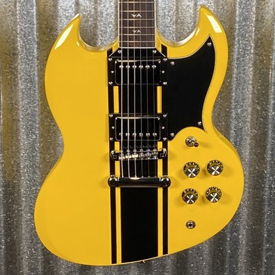 Westcreek Guitars Racer SG Offset Style Bumble-B Yellow #0035 Used