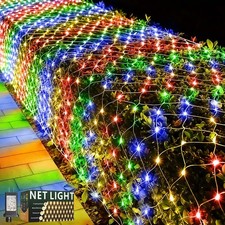 21ft x 5ft Christmas Net Lights, 360 LED Mesh Fairy String Lights with 8 Mode...