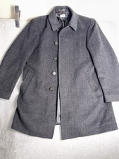 Lauren Ralph Lauren Overcoat Mens 40 Grey 50 Wool 50 Polyester Regular