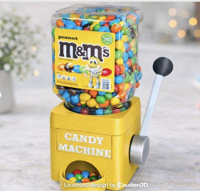 Candy Machine dispenser for MMS 62oz jar - Personalized!