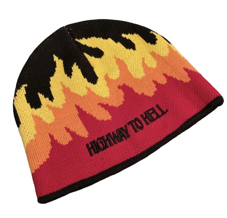 Gorro Highway To Hell vintage AC/DC 2000 con licencia Concept One Deadstock Y2K Foto 2 de 4