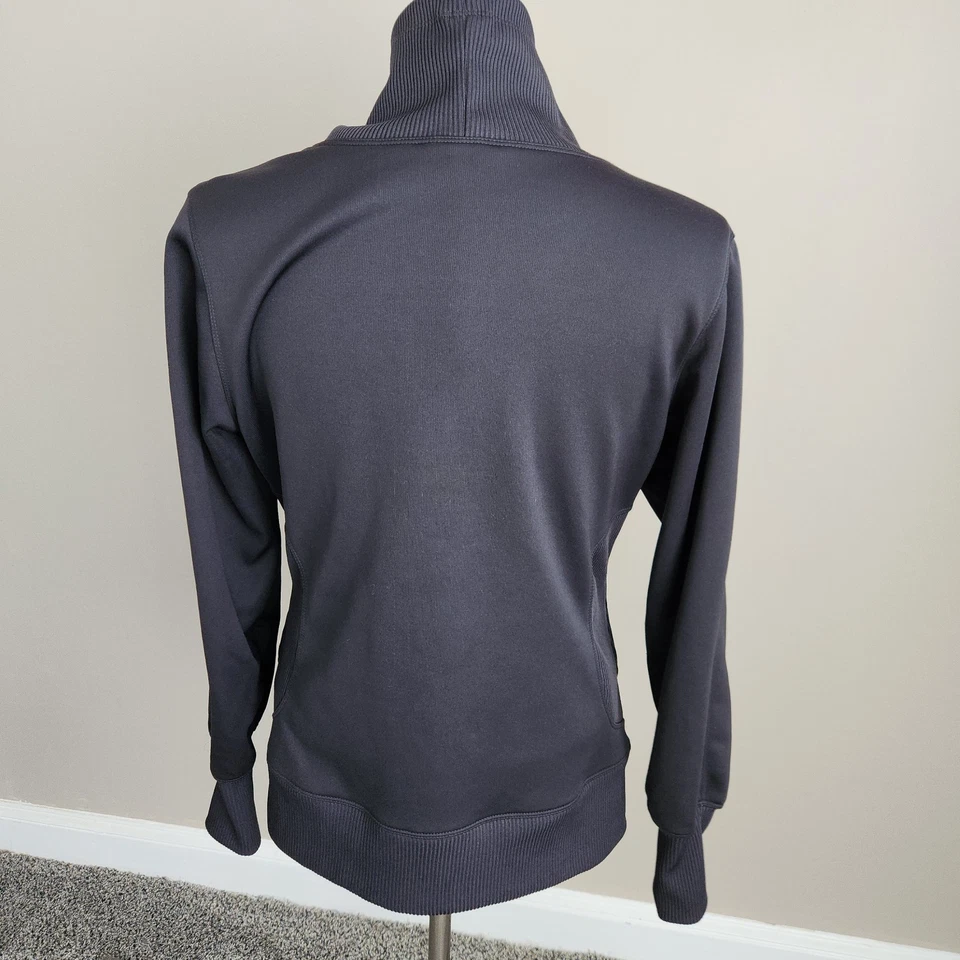 SAUCONY Mujer Gris Carbón Cuello Embudo Forrado de Vellón Pullover Sudadera Talla M Foto 3 de 4