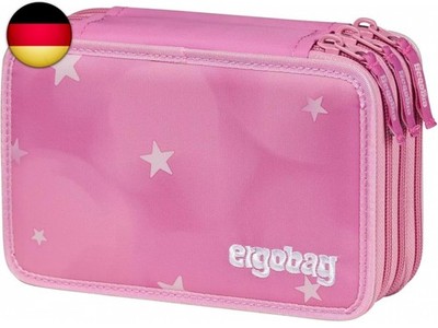 ergobag Maxi Mäppchen Set 40-Teilig, Lyra Bunt- und Filzstifte, Kleingeld Fach,
