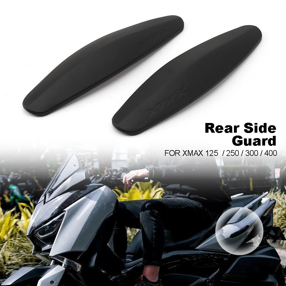 For Yamaha X-MAX 125 250 300 400 Motorcycle Rubber Rear Side Protection Guard