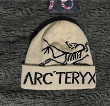 Arc'teryx Bird Word Toque Beanie Hat Beige Void Wool Winter, Ski Hat Men's - NWT