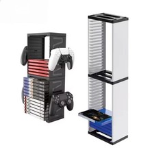 Supporto Dischi e Accessori 2 in 1 per PS5/PS4/Switch/Xbox Series X