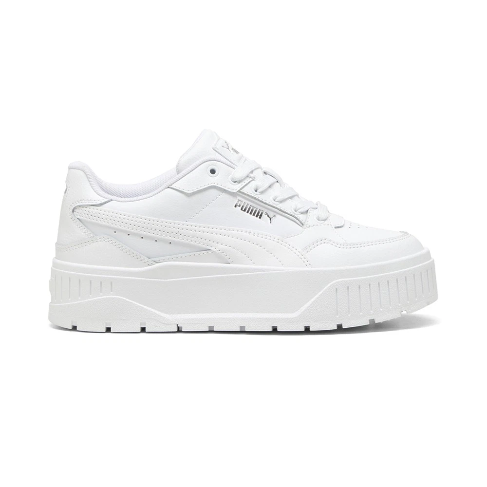 PUMA Karmen Ii Idol Lace Up Womens White Sneakers Casual Shoes 39746102