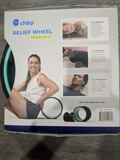 Chirp Relief Wheel - Back  Neck Pain Set 3 Pack with Travel Carrying Case NEW