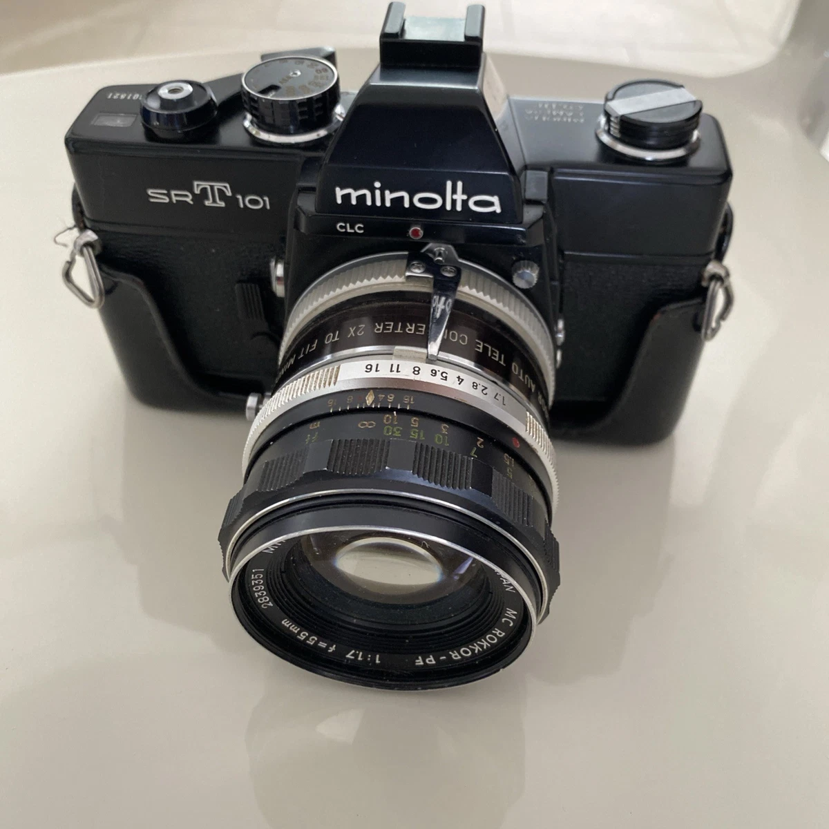 Appareil Photo Argentique MINOLTA SRT 101+ Objectif + Etui