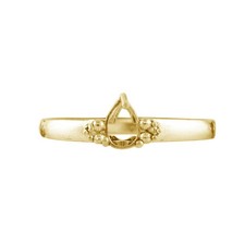 Semi Mount Pear 4x6MM Faceted Cut Wedding Ring Sterling Silver