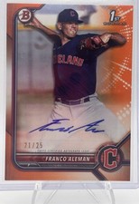 2022 Bowman - Prospect Autographs Franco Aleman #PPA-FA True Orange Auto #  /25