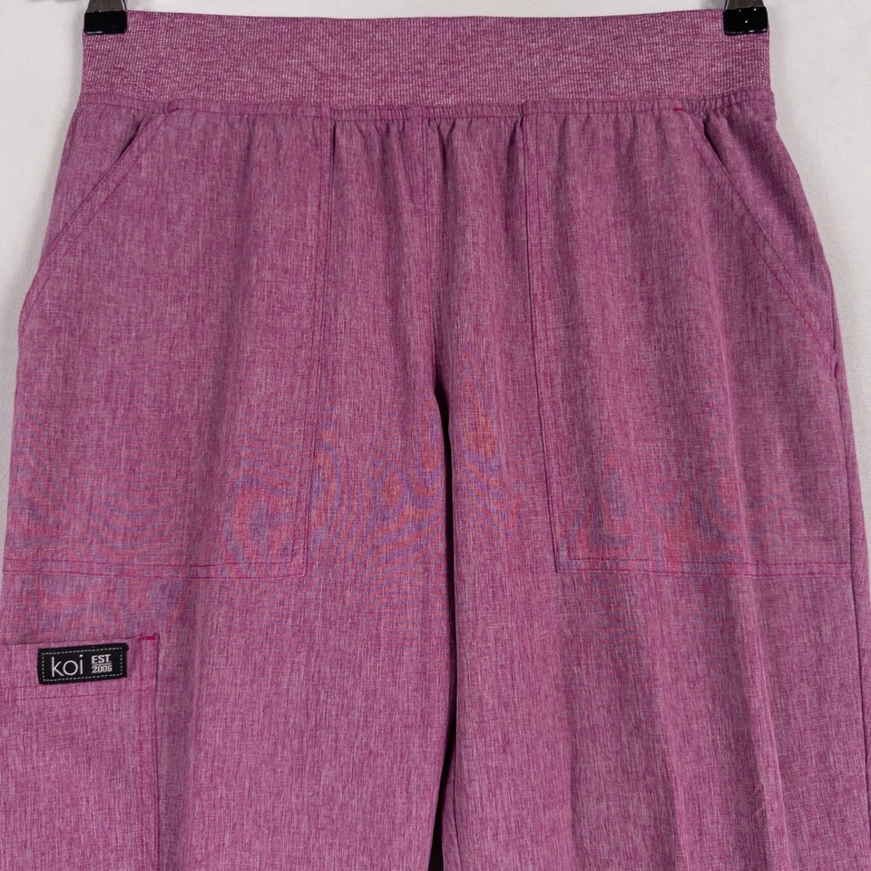 Pantalones Médicos Koi Basics Mujer XS Regular Púrpura Ligeros Elastizados Pull On Cargo Foto 2 de 4