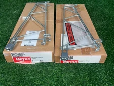 2 Metro SWS18BR Smartwall G3 Brite Shelf Supports 18'' pair brackets grid wall