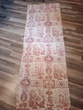 Coupon Tissu Style Toile De Jouy XVIIIe " 215 x 76 cm