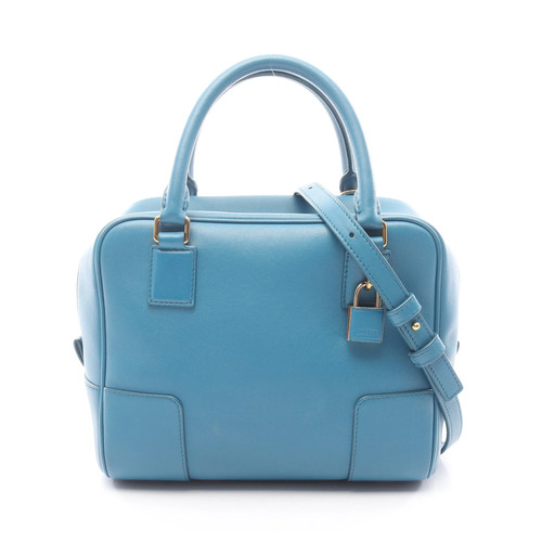 Loewe 19 2WAY Handbag Blue Leather #RCB6169