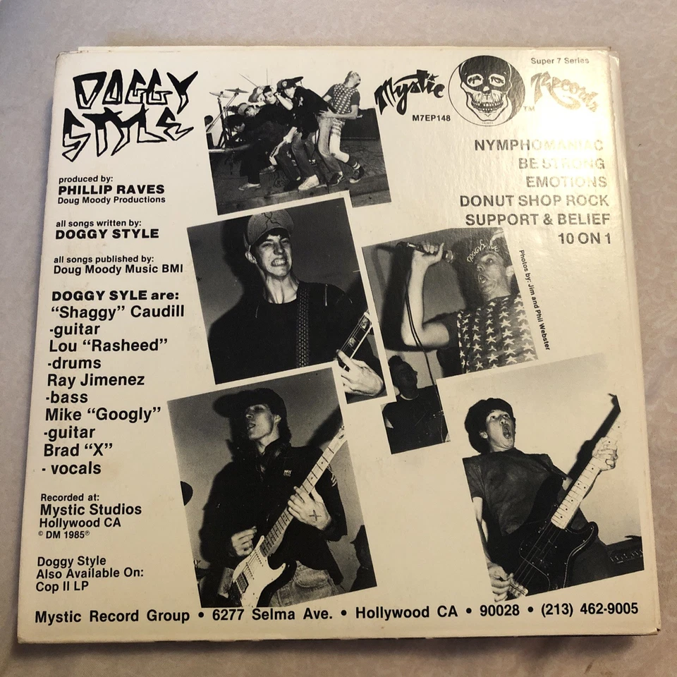 Doggy Style, Work As One E.P., Mystic Records, 1985, Punk Rock Vinyl Nm C Vg Foto 2 de 4